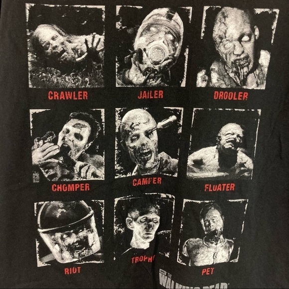 WALKING Dead "Know Your Walkers" T-Shirt L - Picture 3 of 9